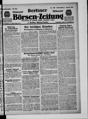 Berliner Börsen-Zeitung vom 07.01.1937