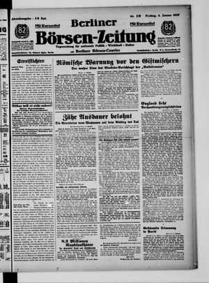 Berliner Börsen-Zeitung vom 08.01.1937