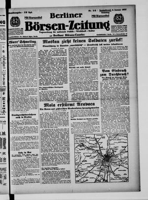 Berliner Börsen-Zeitung vom 09.01.1937