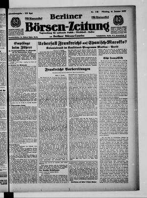 Berliner Börsen-Zeitung vom 11.01.1937