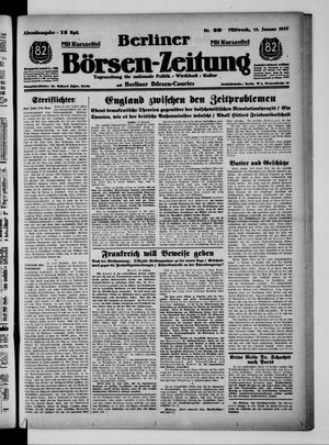 Berliner Börsen-Zeitung vom 13.01.1937
