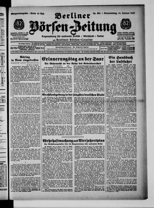 Berliner Börsen-Zeitung vom 14.01.1937