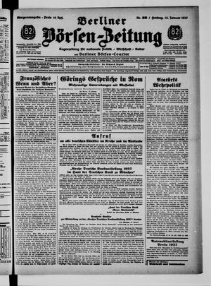 Berliner Börsen-Zeitung vom 15.01.1937