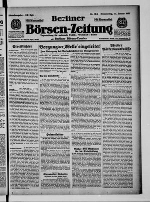 Berliner Börsen-Zeitung on Jan 21, 1937