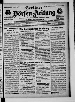 Berliner Börsen-Zeitung vom 23.01.1937