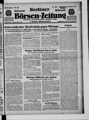 Berliner Börsen-Zeitung vom 23.01.1937