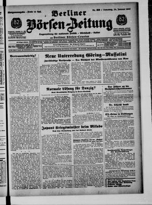 Berliner Börsen-Zeitung vom 24.01.1937