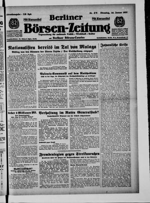Berliner Börsen-Zeitung vom 26.01.1937