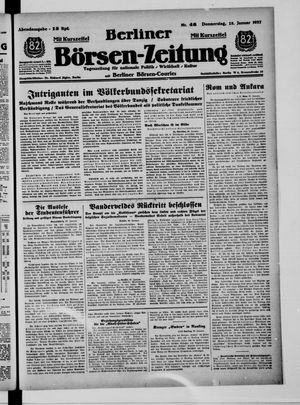 Berliner Börsen-Zeitung vom 28.01.1937