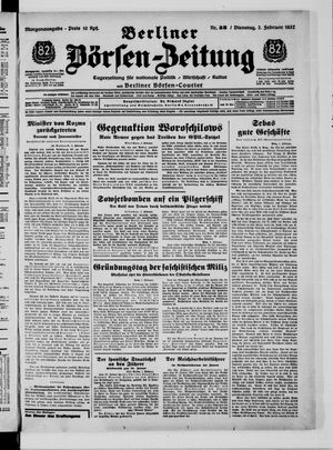 Berliner Börsen-Zeitung vom 02.02.1937