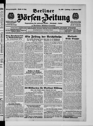 Berliner Börsen-Zeitung vom 05.02.1937