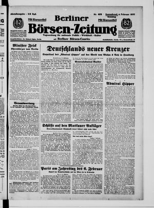 Berliner Börsen-Zeitung vom 06.02.1937