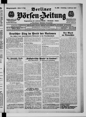 Berliner Börsen-Zeitung vom 07.02.1937