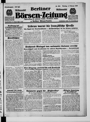 Berliner Börsen-Zeitung vom 08.02.1937