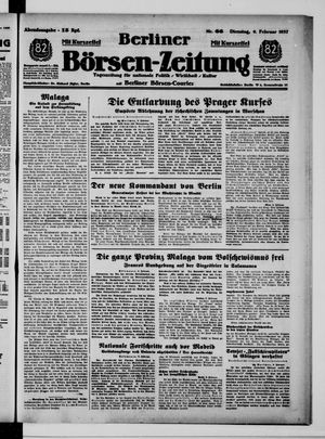 Berliner Börsen-Zeitung vom 09.02.1937