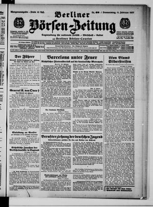 Berliner Börsen-Zeitung vom 11.02.1937