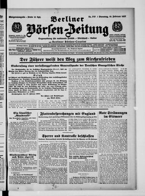 Berliner Börsen-Zeitung vom 16.02.1937