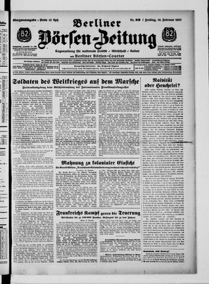 Berliner Börsen-Zeitung vom 19.02.1937