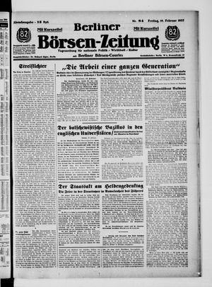 Berliner Börsen-Zeitung vom 19.02.1937