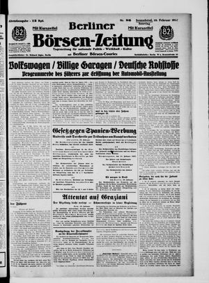 Berliner Börsen-Zeitung vom 20.02.1937