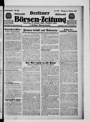 Berliner Börsen-Zeitung vom 22.02.1937