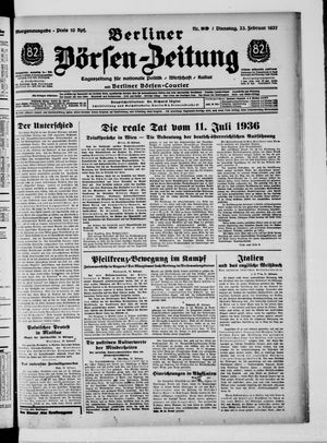 Berliner Börsen-Zeitung vom 23.02.1937