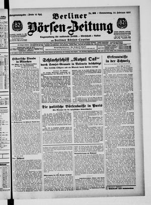 Berliner Börsen-Zeitung vom 25.02.1937