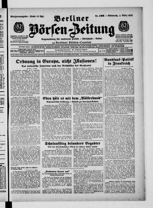 Berliner Börsen-Zeitung vom 03.03.1937