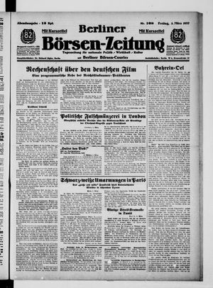 Berliner Börsen-Zeitung vom 05.03.1937