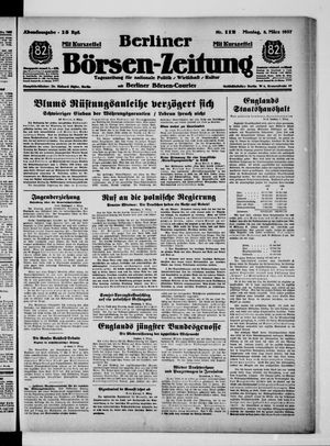 Berliner Börsen-Zeitung vom 08.03.1937