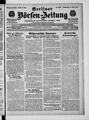 Berliner Börsen-Zeitung vom 10.03.1937