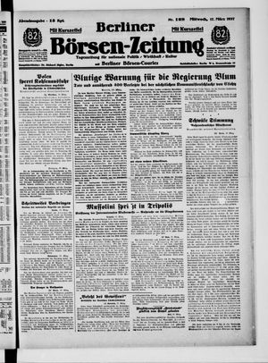 Berliner Börsen-Zeitung vom 17.03.1937