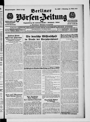 Berliner Börsen-Zeitung vom 23.03.1937