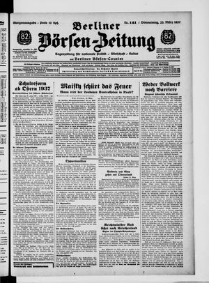 Berliner Börsen-Zeitung vom 25.03.1937
