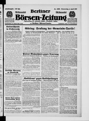 Berliner Börsen-Zeitung vom 08.04.1937