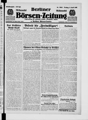 Berliner Börsen-Zeitung vom 09.04.1937