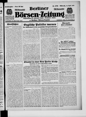 Berliner Börsen-Zeitung vom 14.04.1937