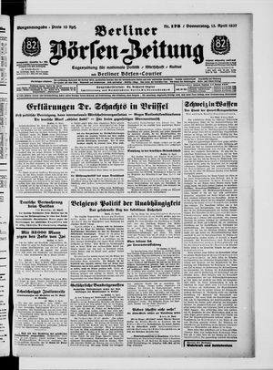 Berliner Börsen-Zeitung vom 15.04.1937