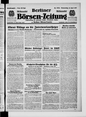 Berliner Börsen-Zeitung vom 15.04.1937