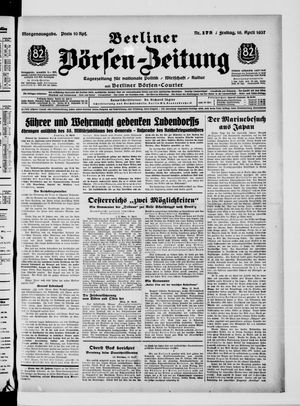 Berliner Börsen-Zeitung vom 16.04.1937