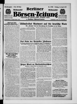 Berliner Börsen-Zeitung vom 16.04.1937