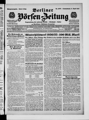 Berliner Börsen-Zeitung vom 17.04.1937