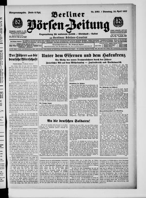 Berliner Börsen-Zeitung vom 20.04.1937