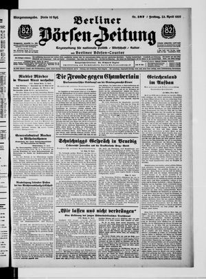 Berliner Börsen-Zeitung vom 23.04.1937