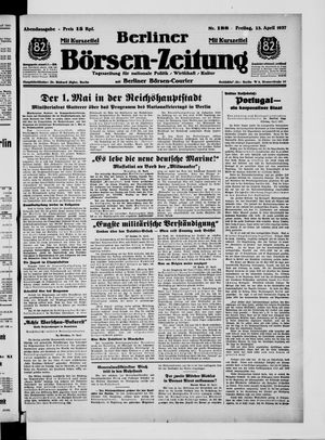 Berliner Börsen-Zeitung vom 23.04.1937