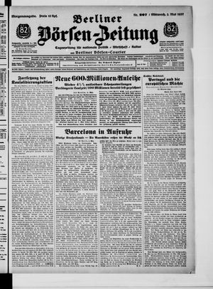 Berliner Börsen-Zeitung vom 05.05.1937