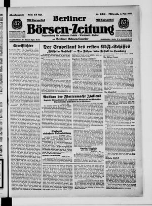 Berliner Börsen-Zeitung vom 05.05.1937