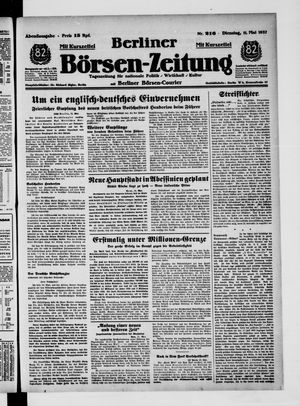 Berliner Börsen-Zeitung vom 11.05.1937