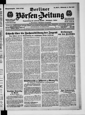 Berliner Börsen-Zeitung vom 12.05.1937
