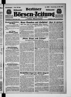 Berliner Börsen-Zeitung vom 13.05.1937